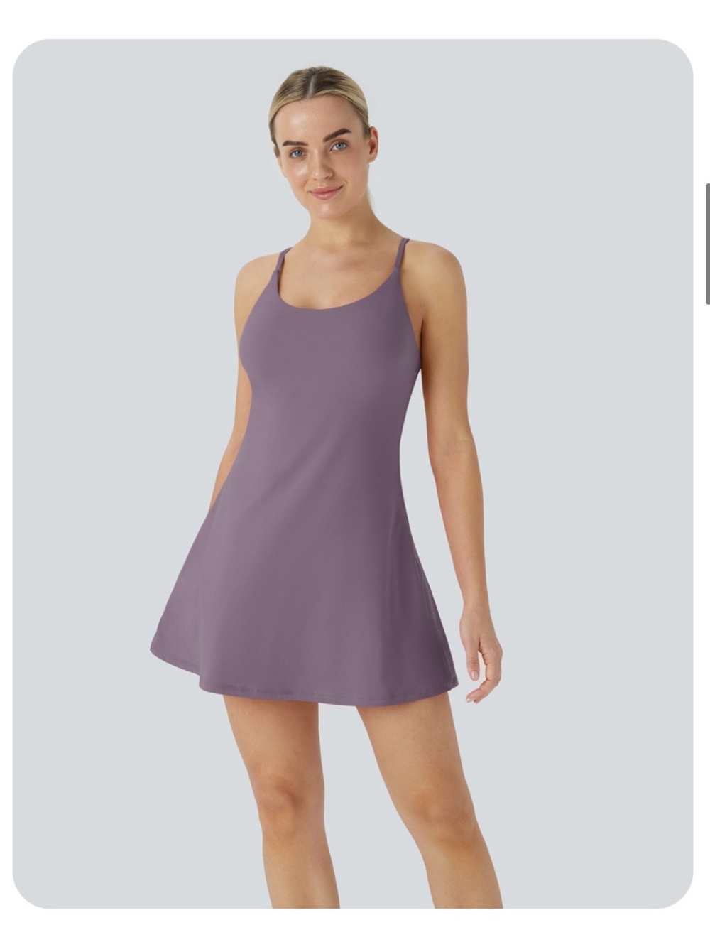 HALARA Lavender Purple Swing Dress